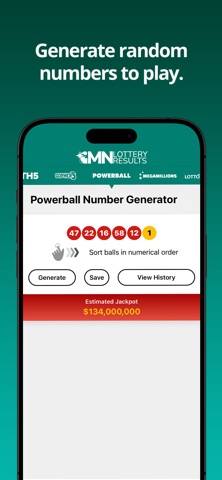 Minnesota Lottery Numbers iPhone screenshot