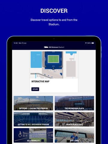 Hill Dickinson Stadium iPad screenshot