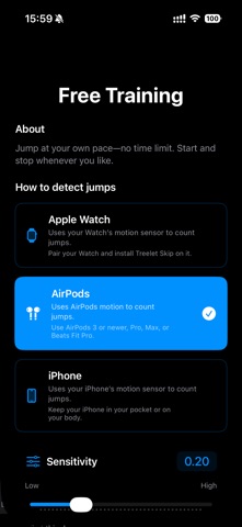 TreeletSkip - AI Skipping Rope Screenshot 4 of 6