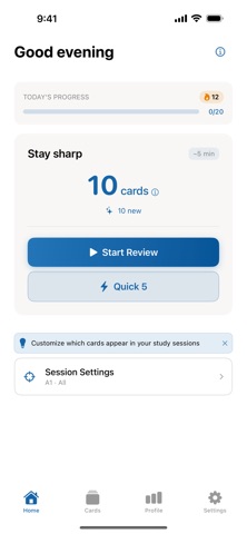 Learn Greek Quiz & Flashcards iPhone screenshot