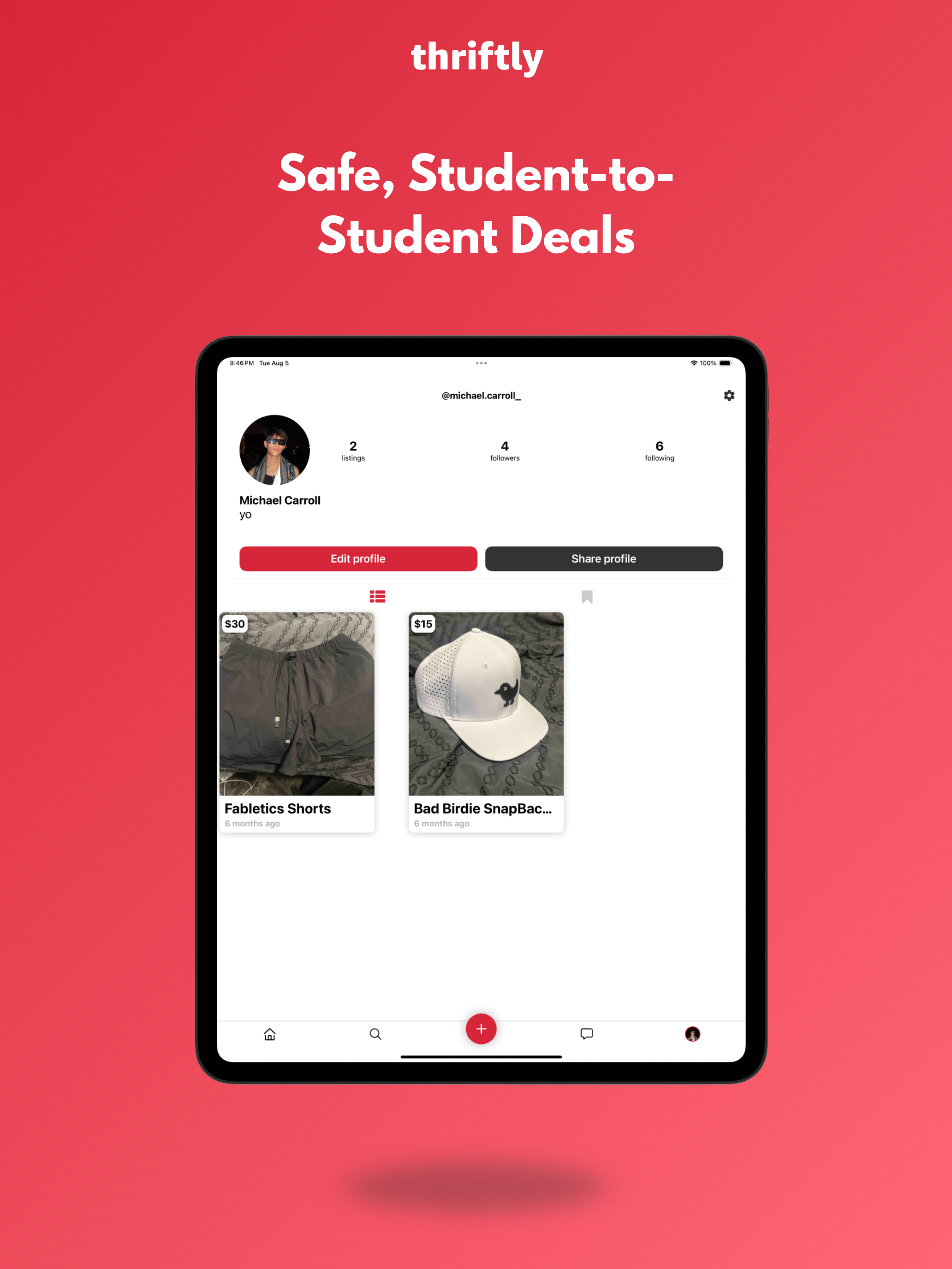 Thriftly - #1 College Market