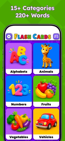 Flash Cards for Kids & Toddler iPhone screenshot