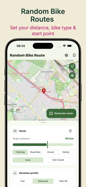 VeloRand – Random Bike Routes screenshot 1