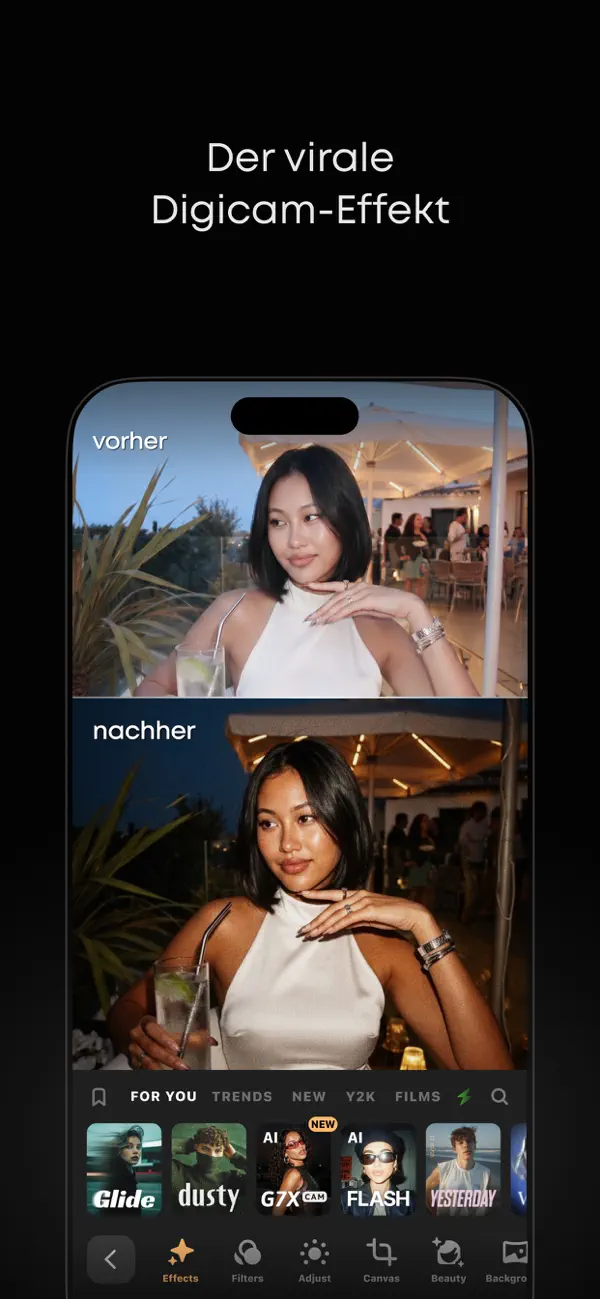 Prequel: Foto Filter & Effekte iPhone App Screenshot 2 – Foto & Video