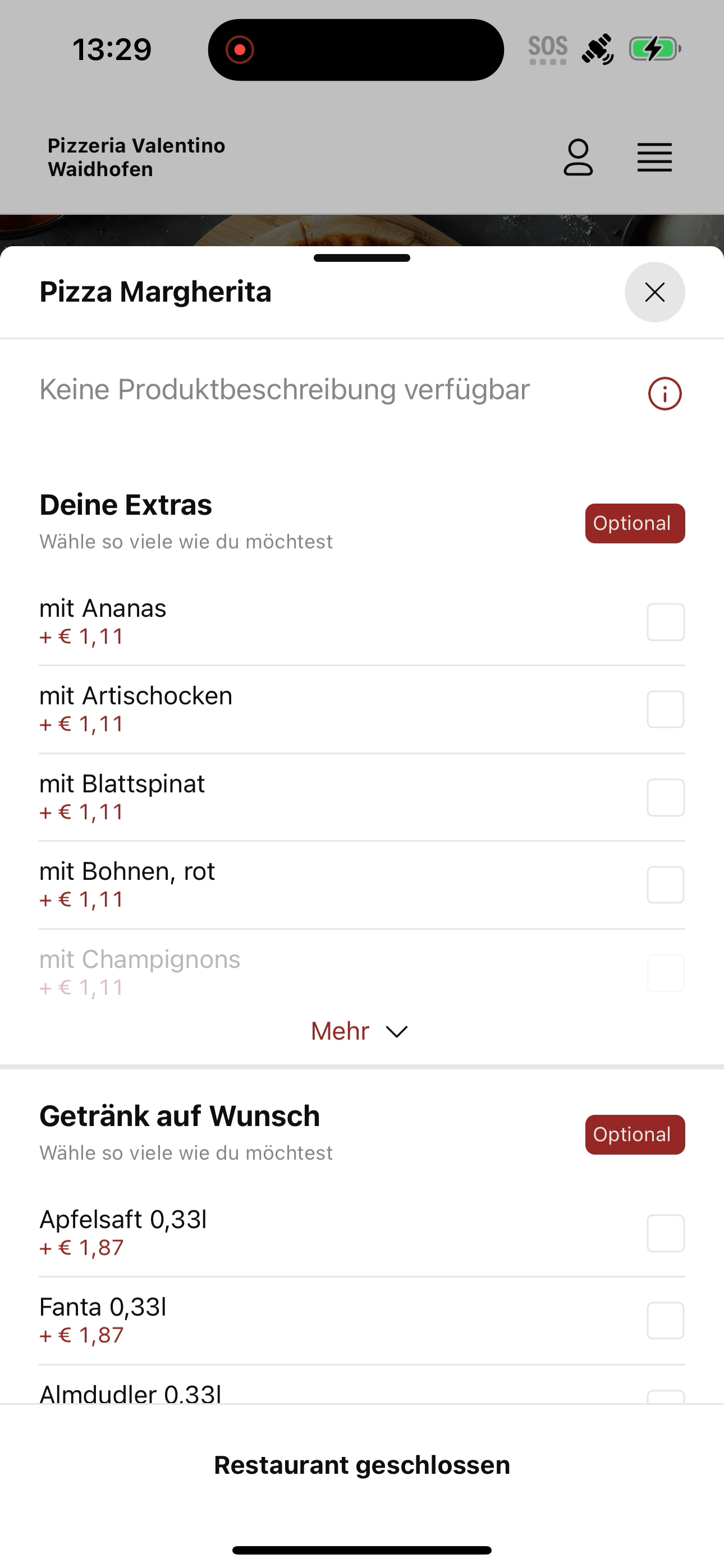 Pizzeria Valentino Waidhofen screenshot 8