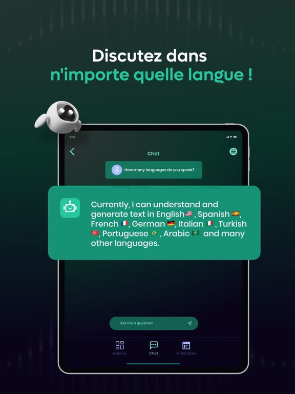 Screenshot #6 pour Gem AI: IA Chat bot Francais