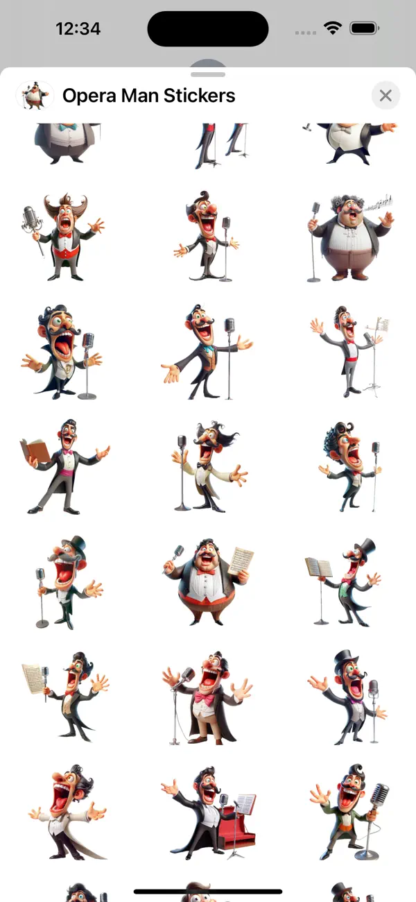 Screenshot #2 pour Opera Man Stickers