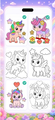 Unicornly: Coloring Book Screenshot 2 of 6