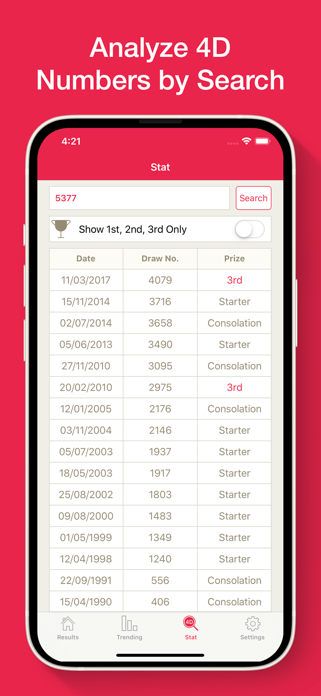 SG 4D Results Screenshot 3 of 3