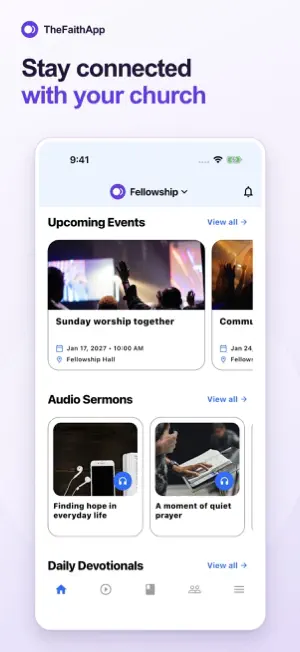TheFaithApp: Church App screenshot 1