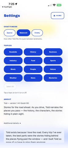 Told — Stories from the Road iPhone screenshot