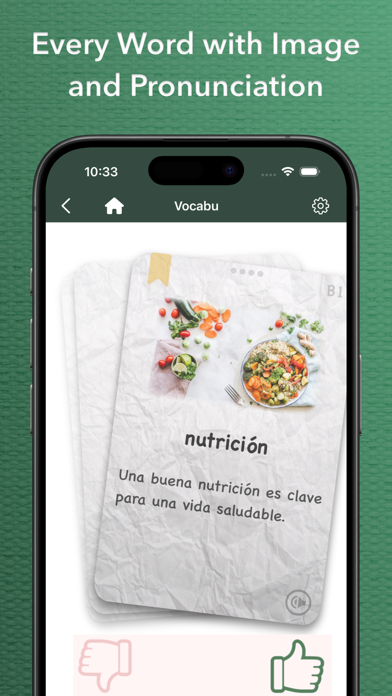 Vocabulary Flashcards - Vocabu Screenshot