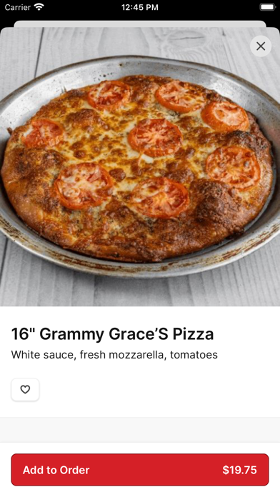 Corbo's Pasta and Pizza iPhone screenshot 4 - Food & Drink app