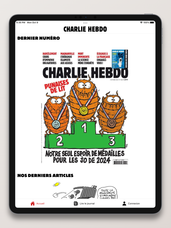 Charlie Hebdo. iPad app afbeelding 1