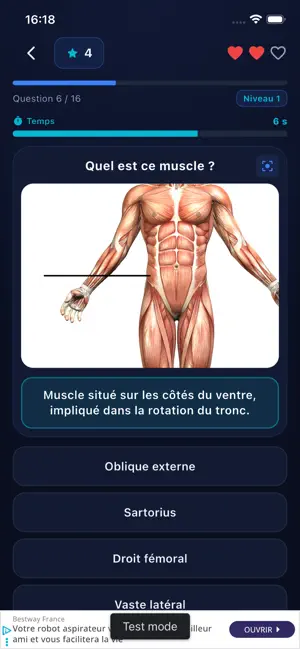 Quiz Anatomie et Corps Humain screenshot 2