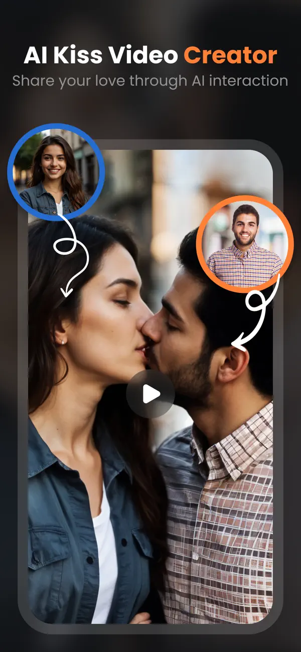 Screenshot #1 pour AI Kissing Video Generator