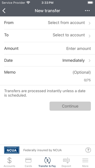 Louviers FCU Screenshot