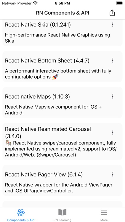 Expo & React Native components