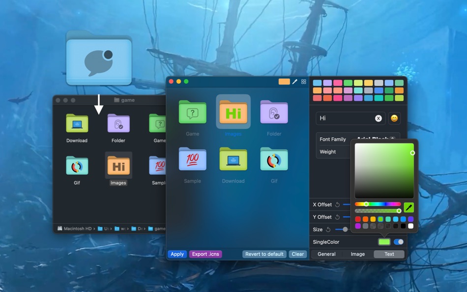 #1. Iconize Folder (macOS) Bởi: 楚江 王