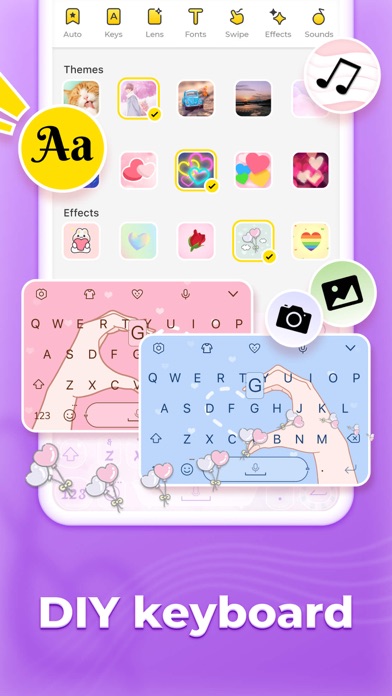 Screenshot #1 pour Emoji Keyboard&Fonts:Facemoji