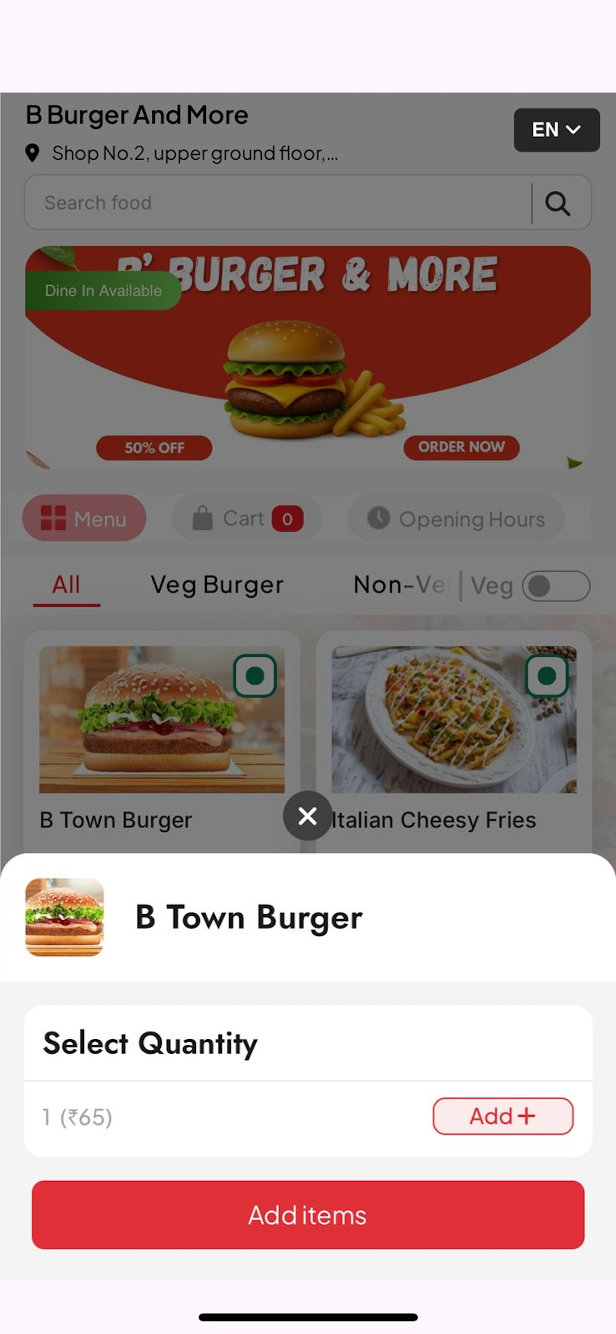 B Burger screenshot 4