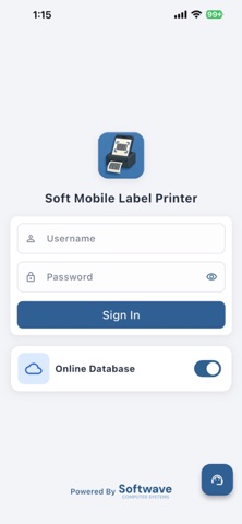 Mobile Label Printer screenshot