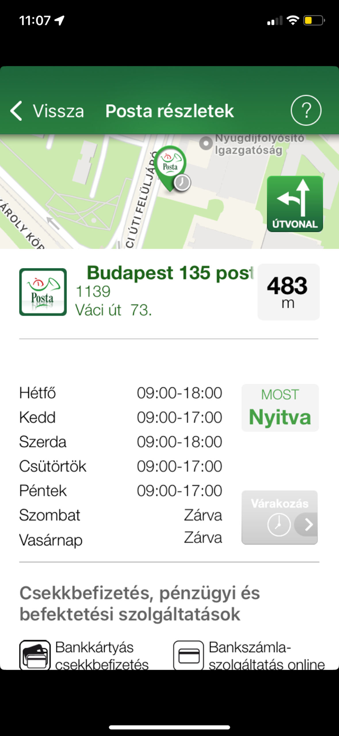 Magyar Posta applikáció