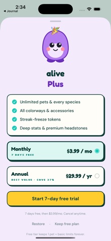 alive: screen time pet screenshot