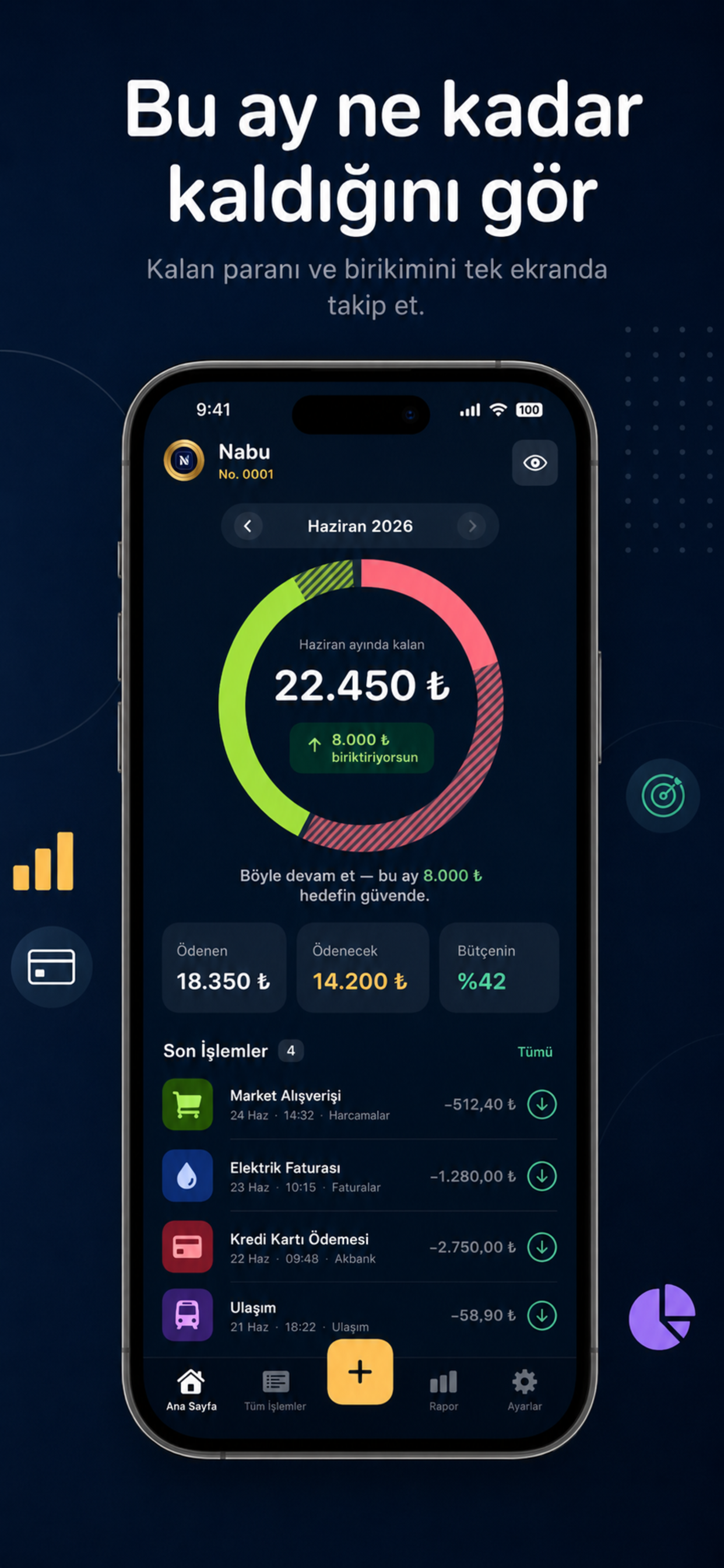 Nabu: Para ve Bütçe Takibi screenshot 4