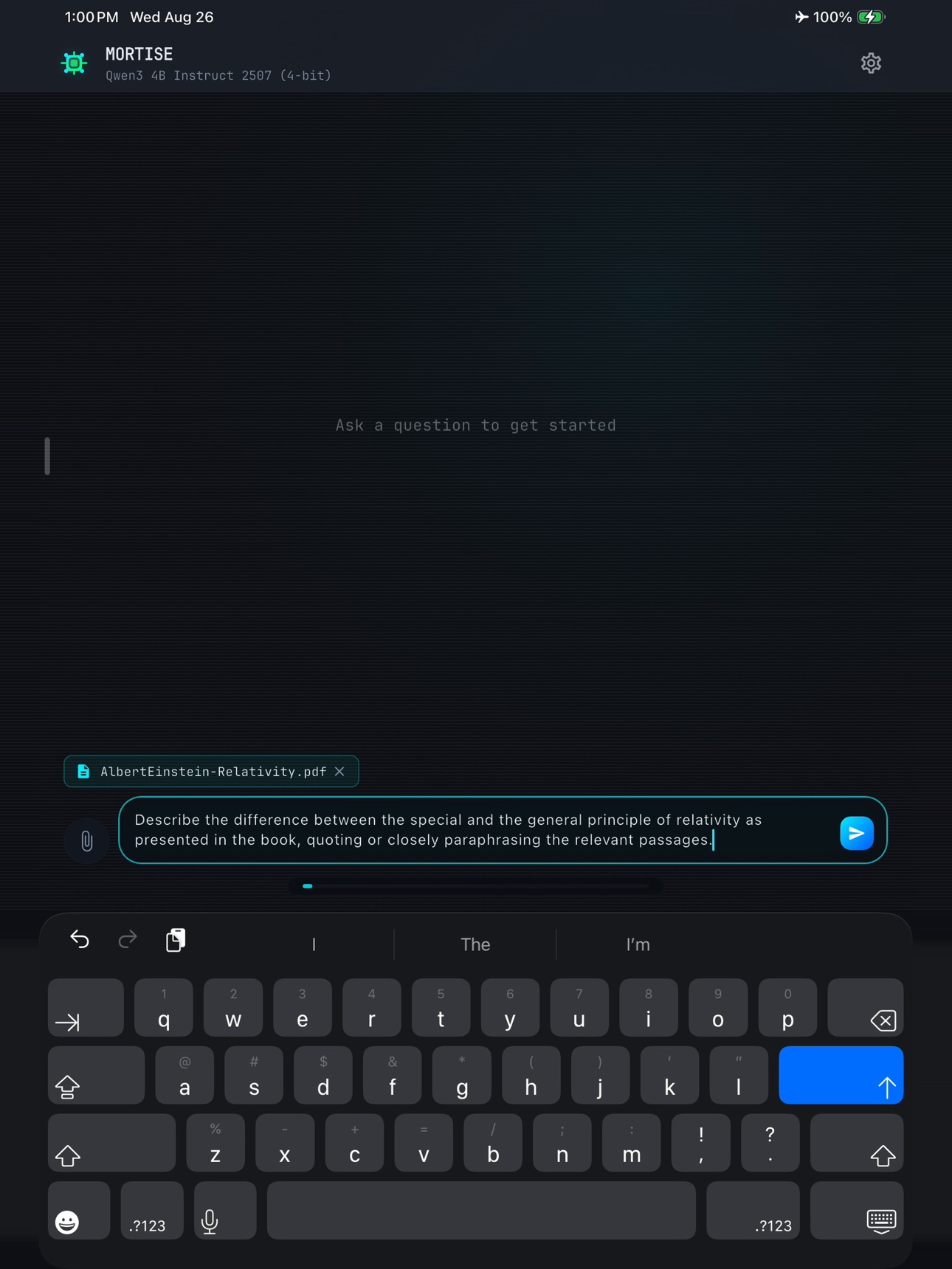 Screenshot 7 of Mortise: Private On-Device AI