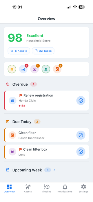 DueNext: Task Tracker Screenshot 1 of 6