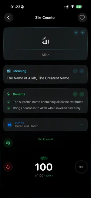Zikr Compass screenshot 3