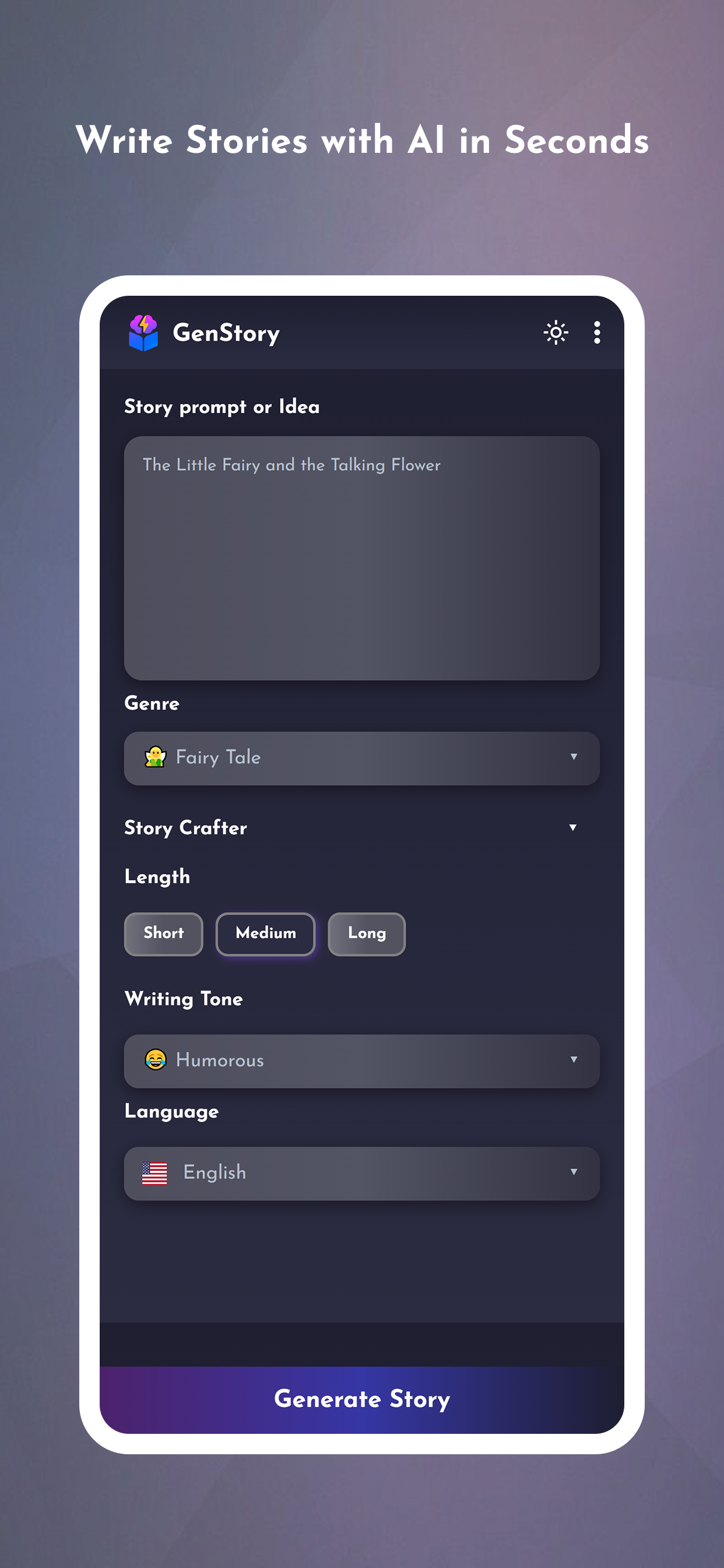 GenStory: AI Story Creator
