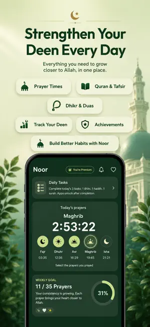 Muslim Prayer Lock: Nuraly iPhone screenshot 5
