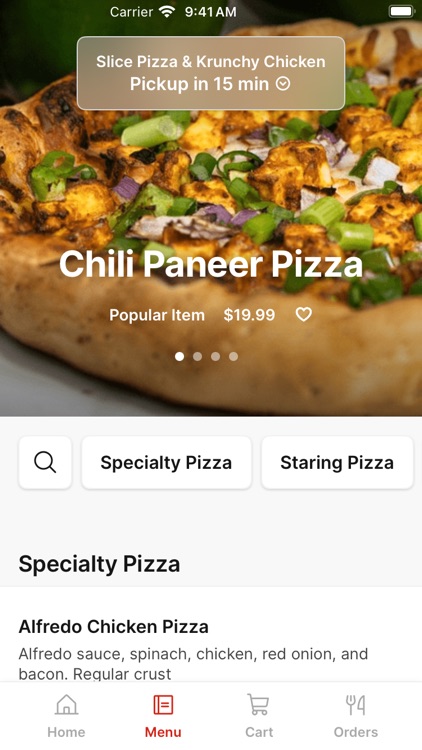 Slice Pizza & Krunchy Chicken