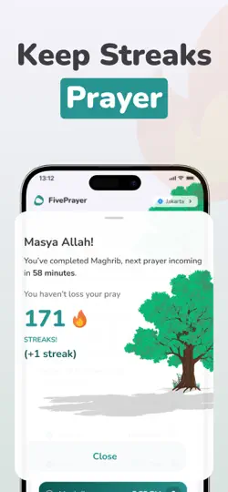 Capture d'écran de FivePrayer - Pray On Time sur iPhone 3