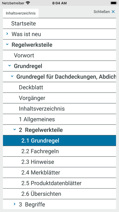 Regelwerk Screenshot