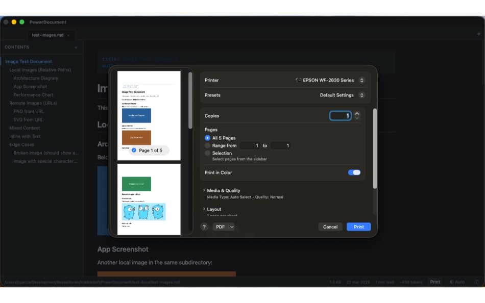 #7. PowerDocument (macOS) Por: VisibleSoft, SL