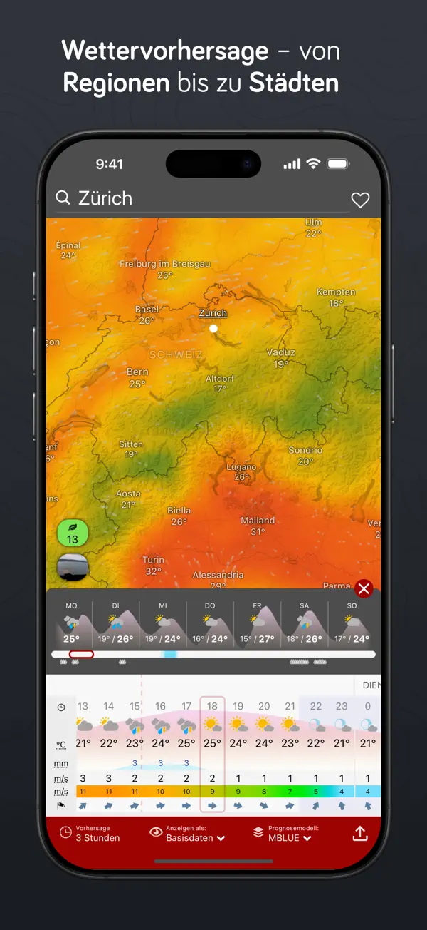 Windy.com – Welt Wettertracker iPhone App Screenshot 6 – Wetter