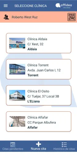 Captura de pantalla de Affidea Clínicas España en iPhone 3