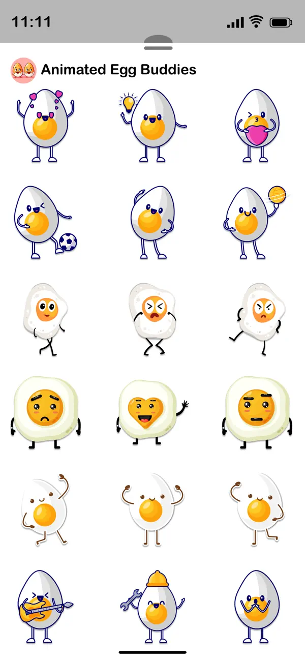 Screenshot #3 pour Animated Egg Buddies