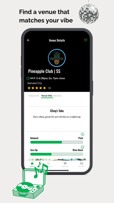 Clinq- Happy Hour App Screenshot