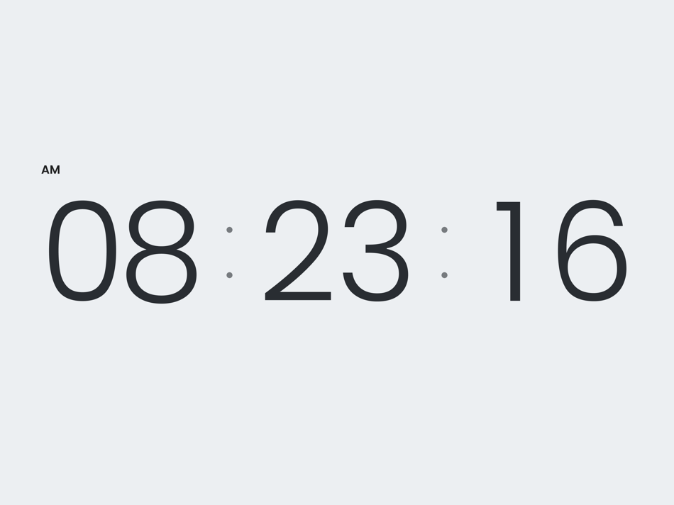 #8. Air Clock - Flip Clock Widget (macOS) di: 志远 冯