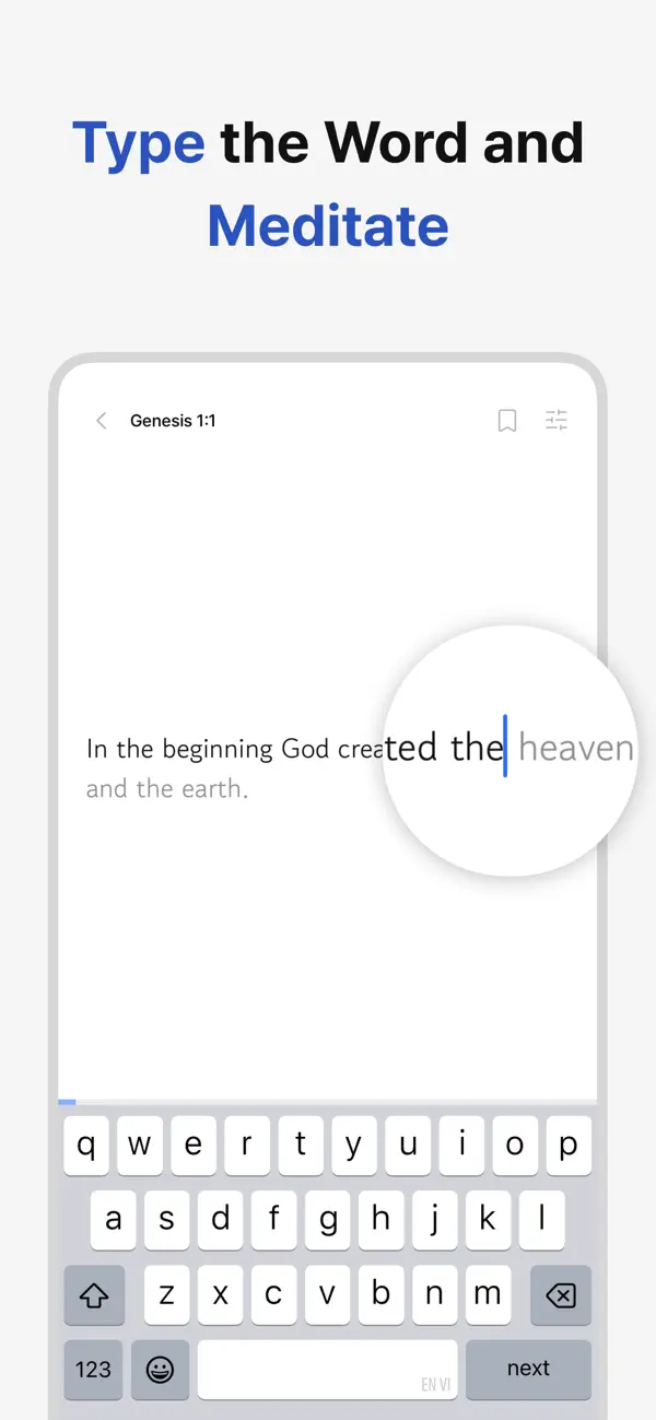 Screenshot #1 pour Tapspire – Bible Typing