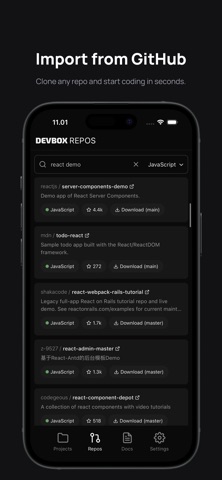 DevBox: Code & Run 스크린샷 6