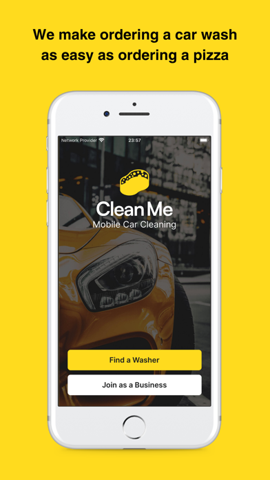 Clean Me - Mobile Car Wash Screenshot