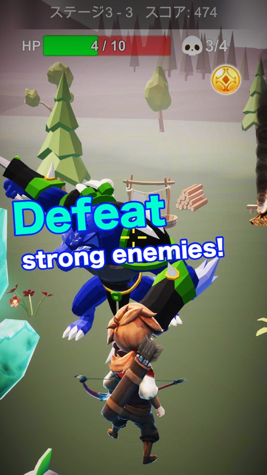 #2. Bow Hunter -Action Battle Game (iOS) Podle: Tsuyoshi Sasaki