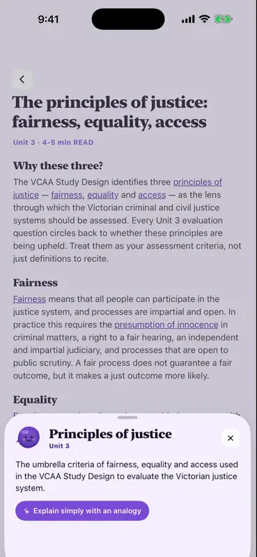 VCE Legal Studies screenshot 6 of 8