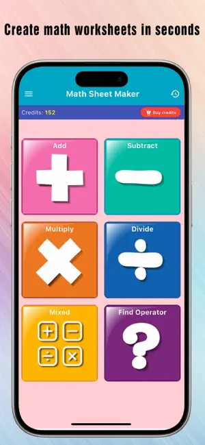 Kid Math: PDF Worksheet Maker screenshot 1