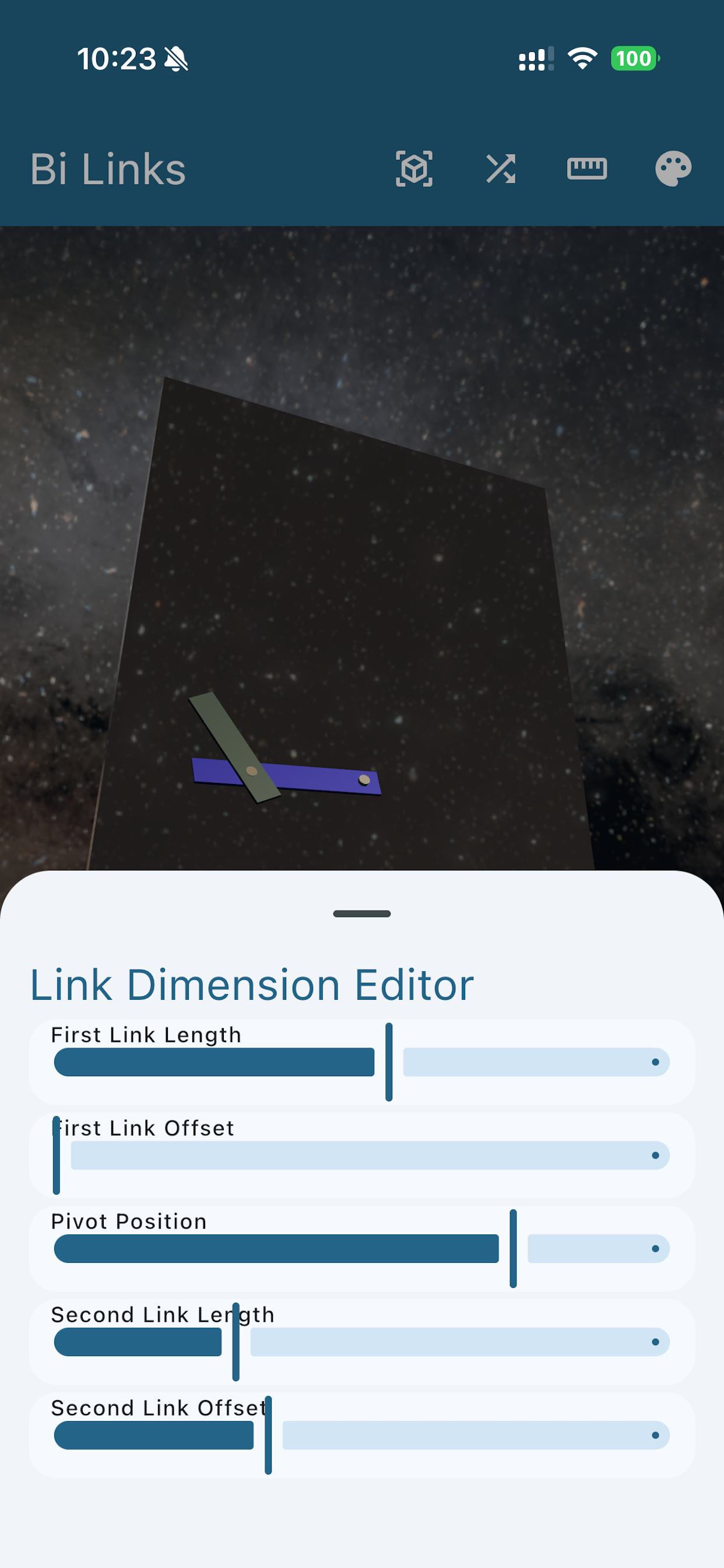 Two Links Double Pendulum
